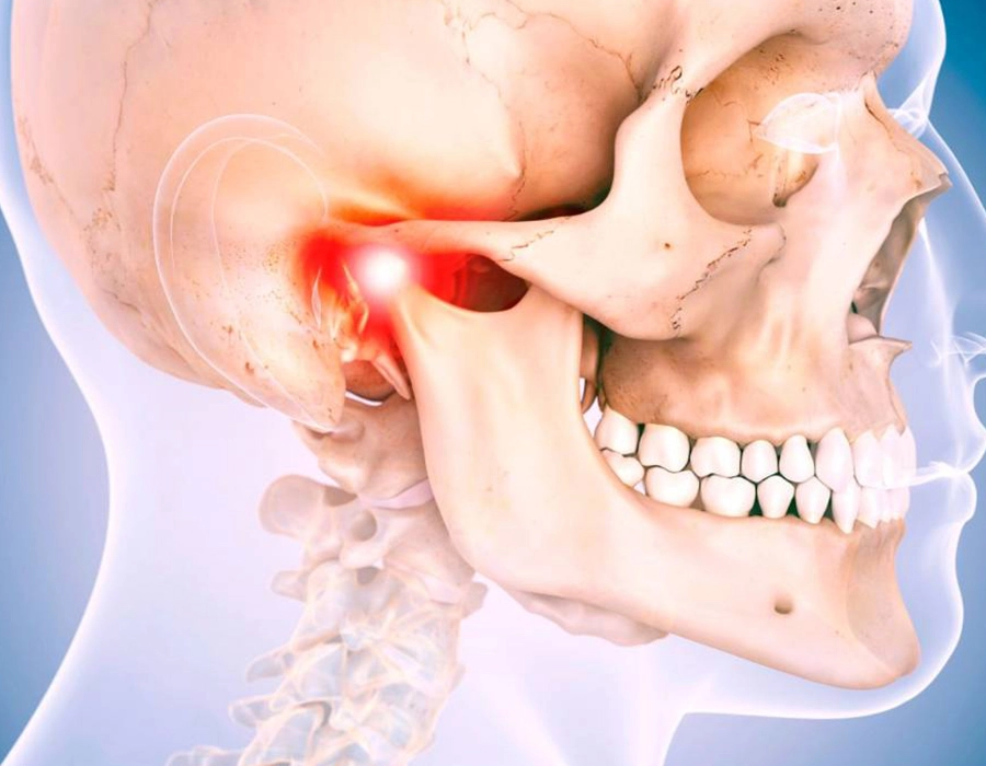 Therapy of jaw joint problems and jaw joint pain at the dentist